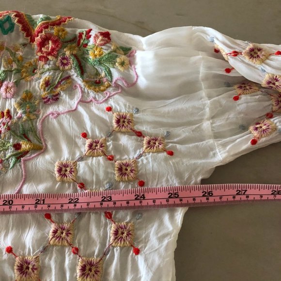 Johnny Was Heavily Embroidered Sandra Blouse - Picture 15 of 15